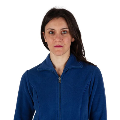 B&B | Tuta donna con zip a manica lunga in Pile tinta unita