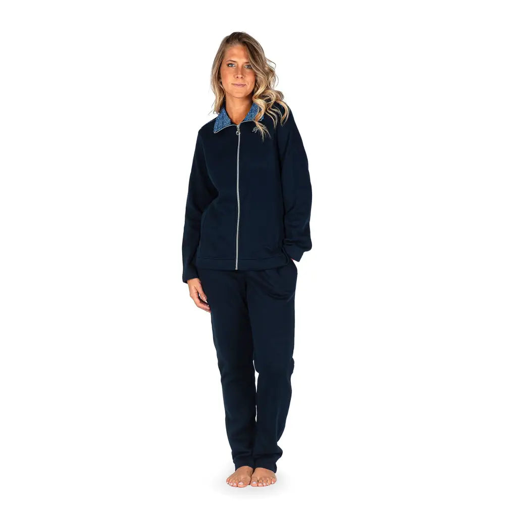 Fratelli campagnolo tuta donna con zip senza cappuccio in cotone