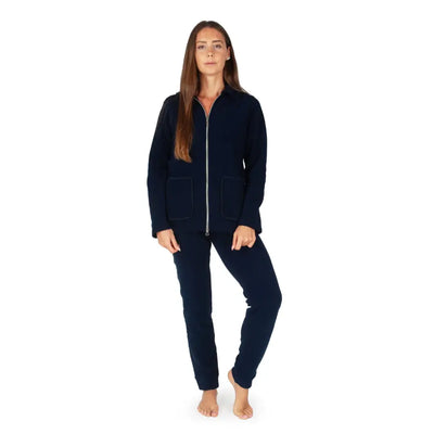 MARYPLAID - MARYHOME | Tuta donna sportiva con zip in pile