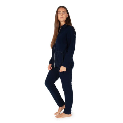 MARYPLAID - MARYHOME | Tuta donna sportiva con zip in pile