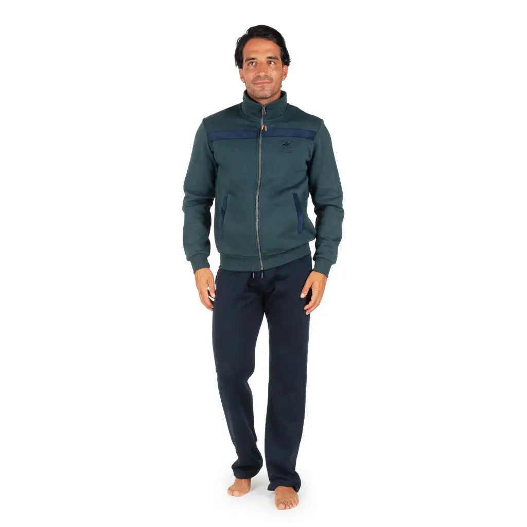 FRATELLI CAMPAGNOLO | Tuta uomo in cotone felpato con zip