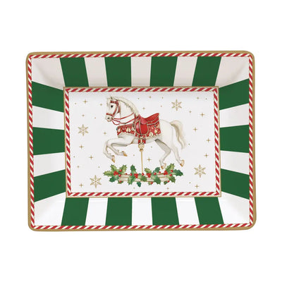 EASY LIFE | Vassoio multiuso in porcellana 14x11 cm