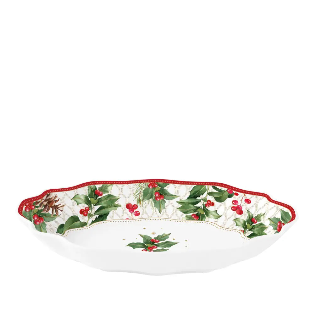 EASY LIFE | Vassoio ovale in porcellana Christmas Berreis
