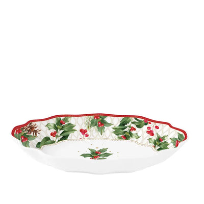 EASY LIFE | Vassoio ovale in porcellana Christmas Berreis