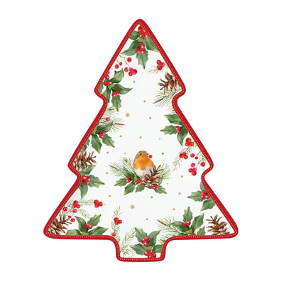 EASY LIFE | Vassoio sagomato ad abete in porcellana