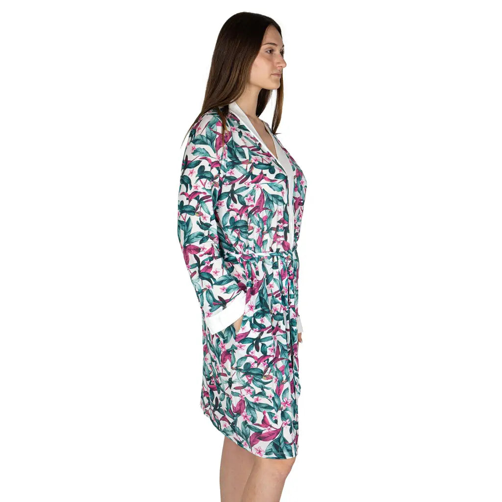 MARYPLAID - MARYHOME | VESTAGLIA DONNA A KIMONO CON CINTURA