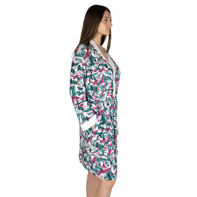 MARYPLAID - MARYHOME | VESTAGLIA DONNA A KIMONO CON CINTURA
