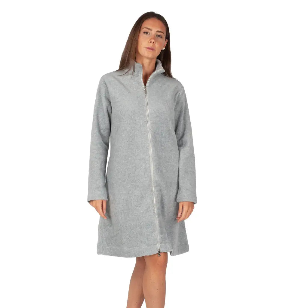 Maryplaid maryhome vestaglia donna con zip senz cappuccio in
