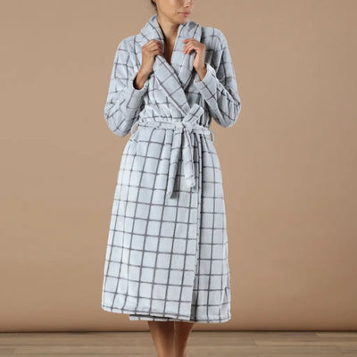 MARYPLAID - MARYHOME | VESTAGLIA DONNA LUNGA CON COLLO