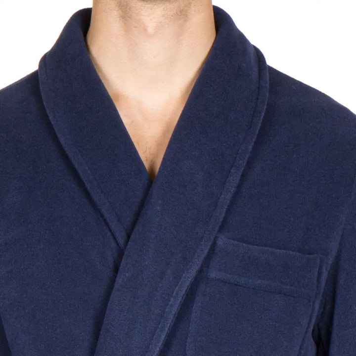 B&b vestaglia uomo con cintura e collo a scialle in pile tinta