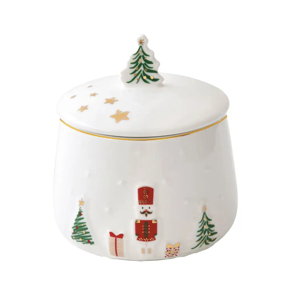 EASY LIFE | Zucheriera con coperchio in porcellana Let it