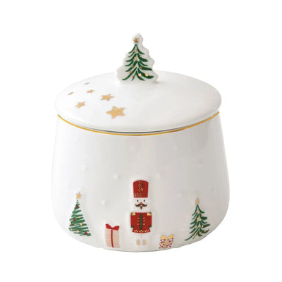 EASY LIFE | Zucheriera con coperchio in porcellana Let it