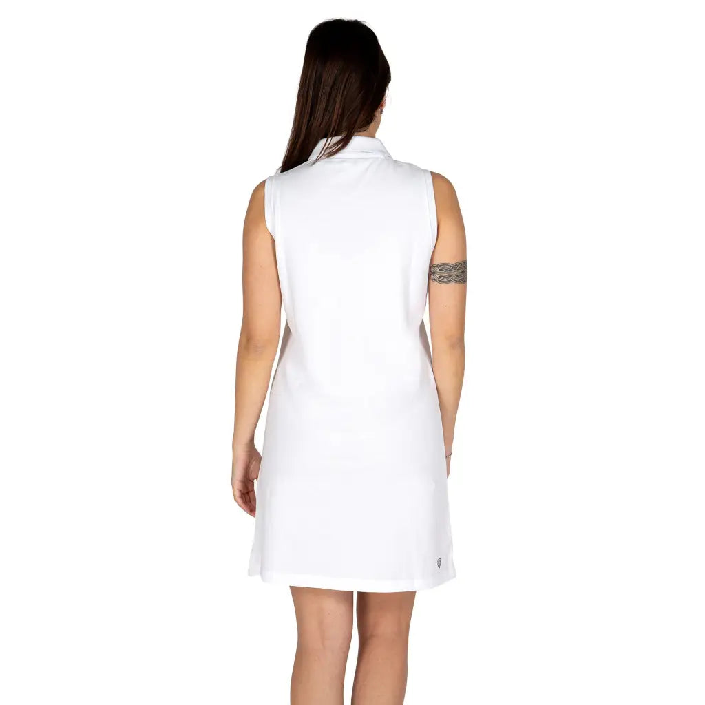 U.S. POLO ASSN. | Abito donna smanicato con colletto a polo