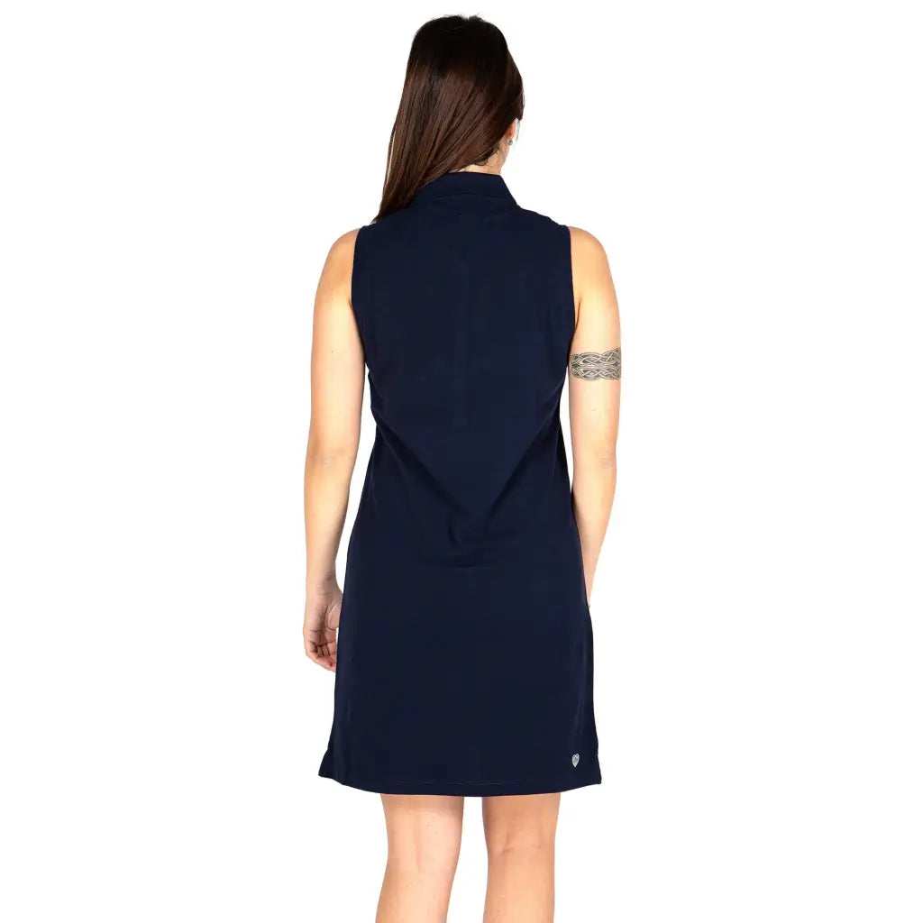 U.S. POLO ASSN. | Abito donna smanicato con colletto a polo
