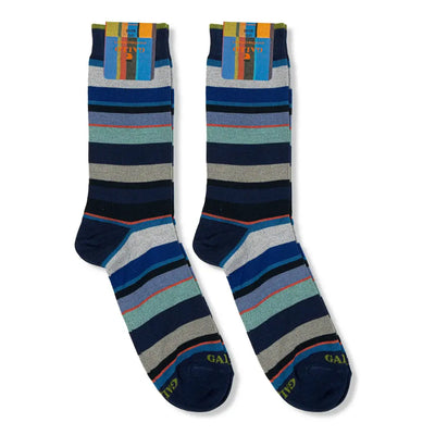 GALLO | Calzino corto uomo in fantasia Riga Multicolor in