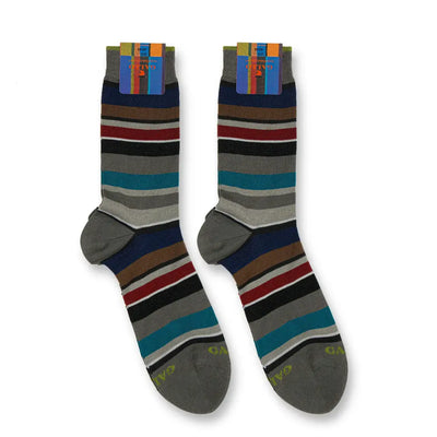 GALLO | Calzino corto uomo in fantasia Riga Multicolor in