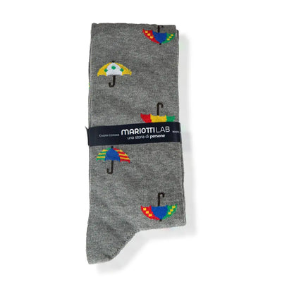 MARIOTTI LAB | Calzino lungo uomo in caldo cotone Umbrellas