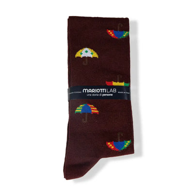 MARIOTTI LAB | Calzino lungo uomo in caldo cotone Umbrellas