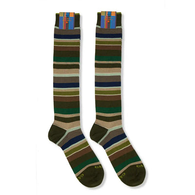 GALLO | Calzino lungo uomo in fantasia Riga Multicolor in