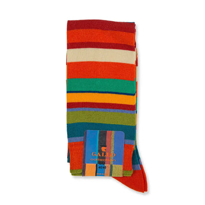 GALLO | Calzino lungo uomo in fantasia Riga Multicolor in |