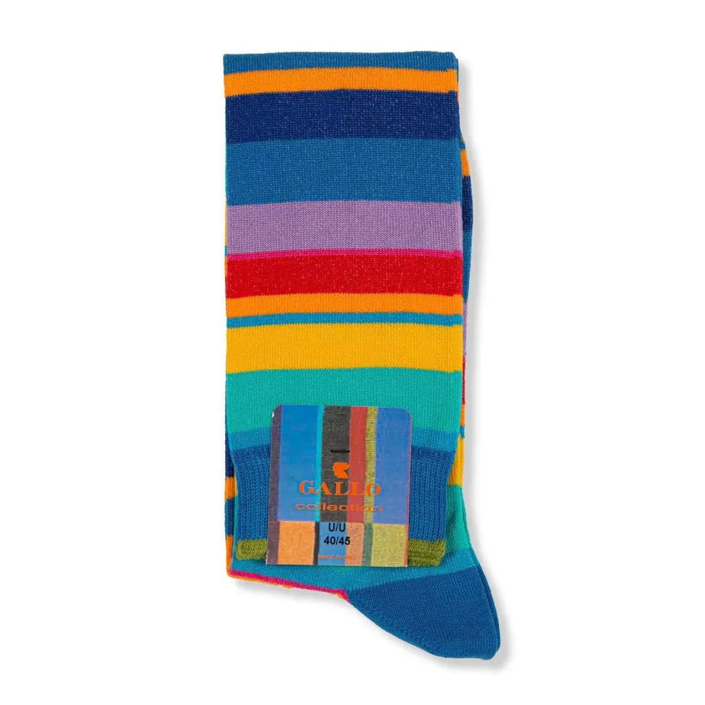 GALLO | Calzino lungo uomo in fantasia Riga Multicolor in |
