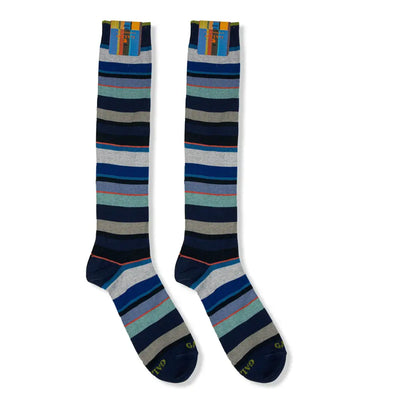 GALLO | Calzino lungo uomo in fantasia Riga Multicolor in