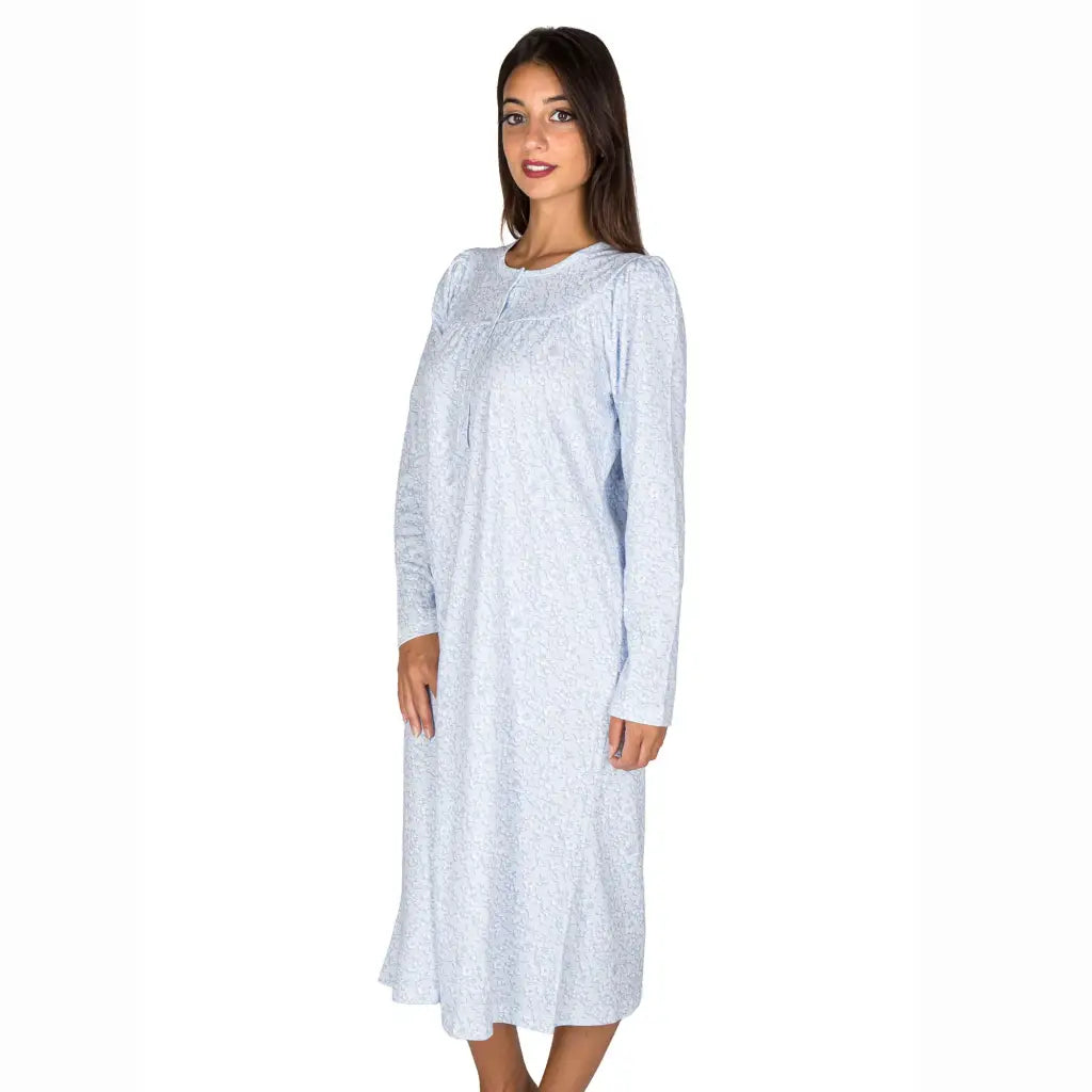 LINCLALOR | Camicia da notte donna a serafino a manica lunga