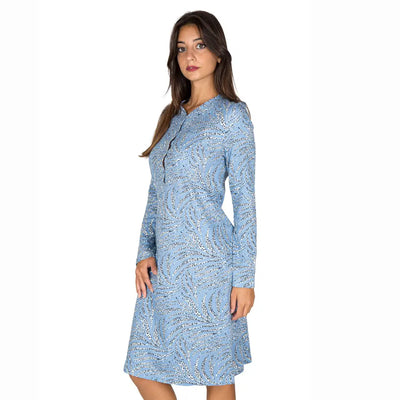 LINCLALOR | Camicia da notte donna a serafino a manica lunga