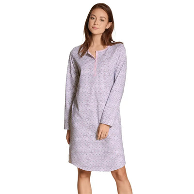 CALIDA | Camicia da notte donna a serafino a manica lunga in