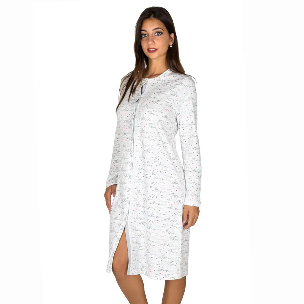 Camicia da notte aperta 2025 davanti tezenis