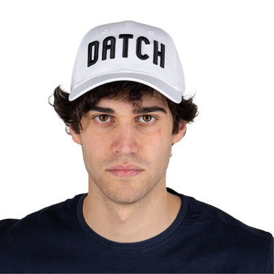 DATCH | Cappellino uomo con tesa in cotone | UNICA / BIANCO