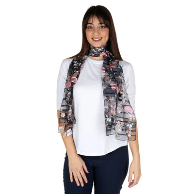 ZITA DEL FORTE | Foulard in fantasia Farfalle | Zita del