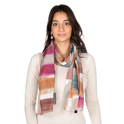 ZITA DEL FORTE | Foulard in voile in fantasia Acquerello |