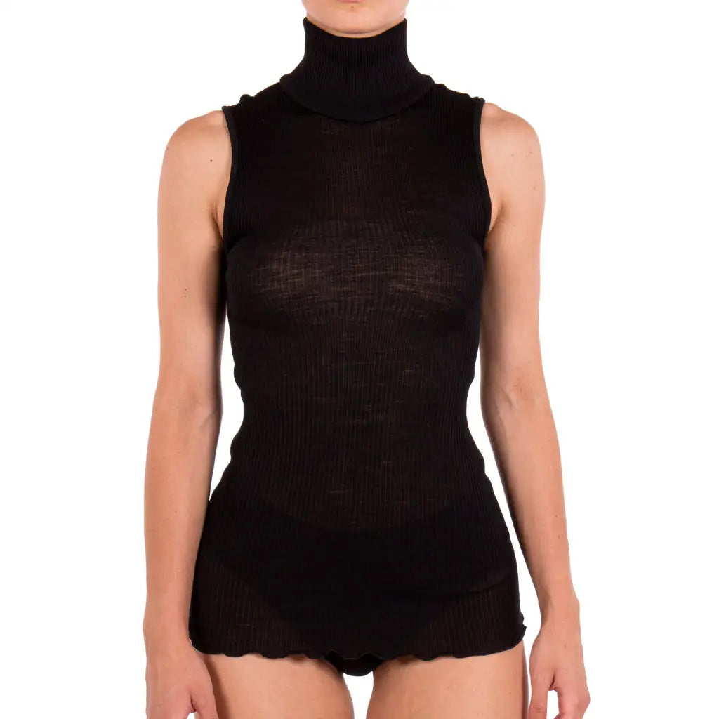 MARIOTTI LAB | Maglia sottogiacca donna a lupetto smanicato