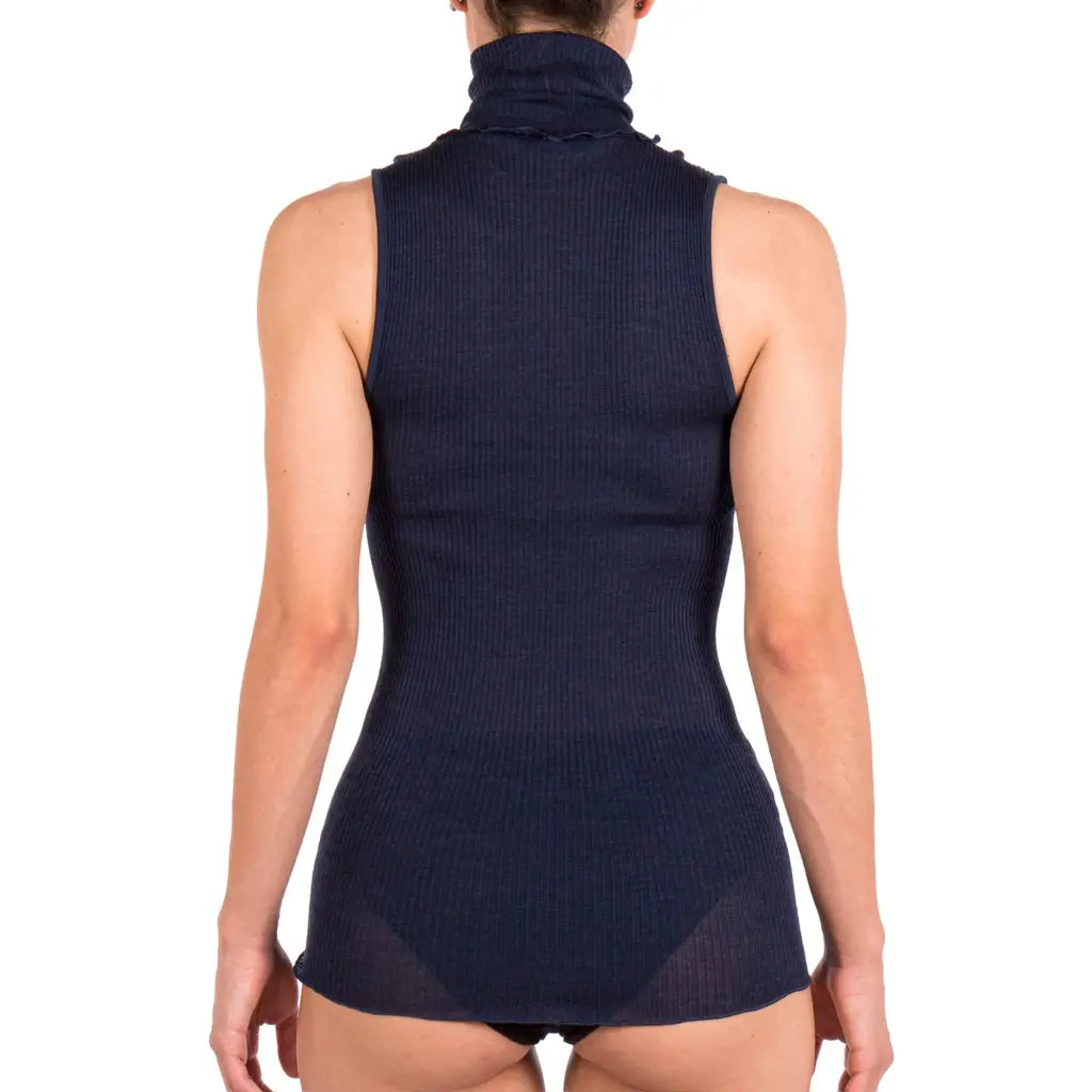 MARIOTTI LAB | Maglia sottogiacca donna a lupetto smanicato