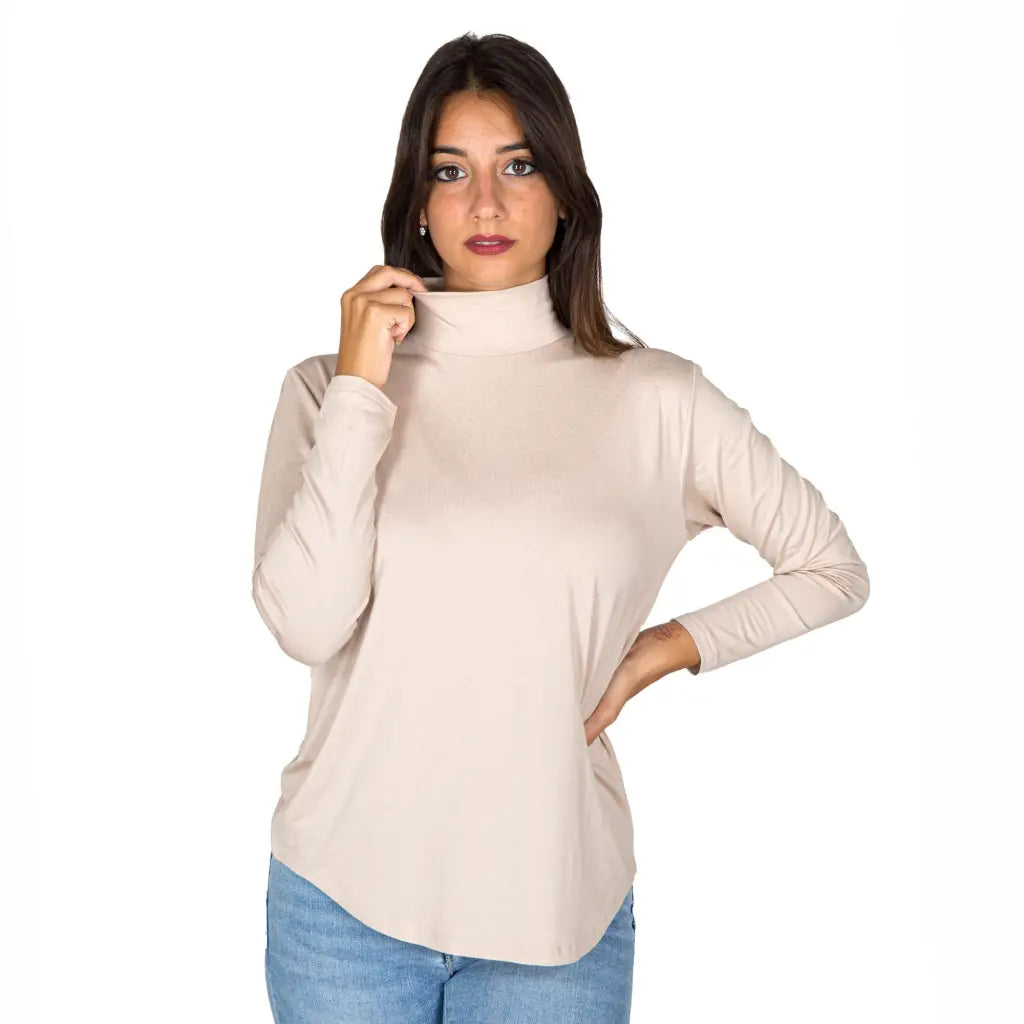 MARIOTTI LAB | Maglia sottogiacca donna lupetto a manica