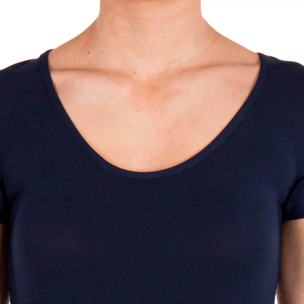 Mariotti lab maglia t shirt sottogiacca donna a paricollo a mezza manica in modal mariotti lab Mariotti Lab Digital Store