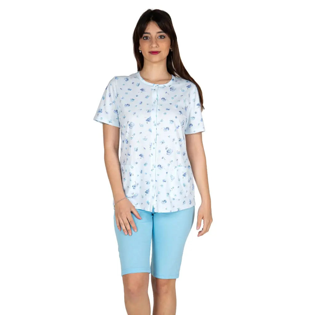 LINCLALOR | Pigiama donna aperto a mezza manica