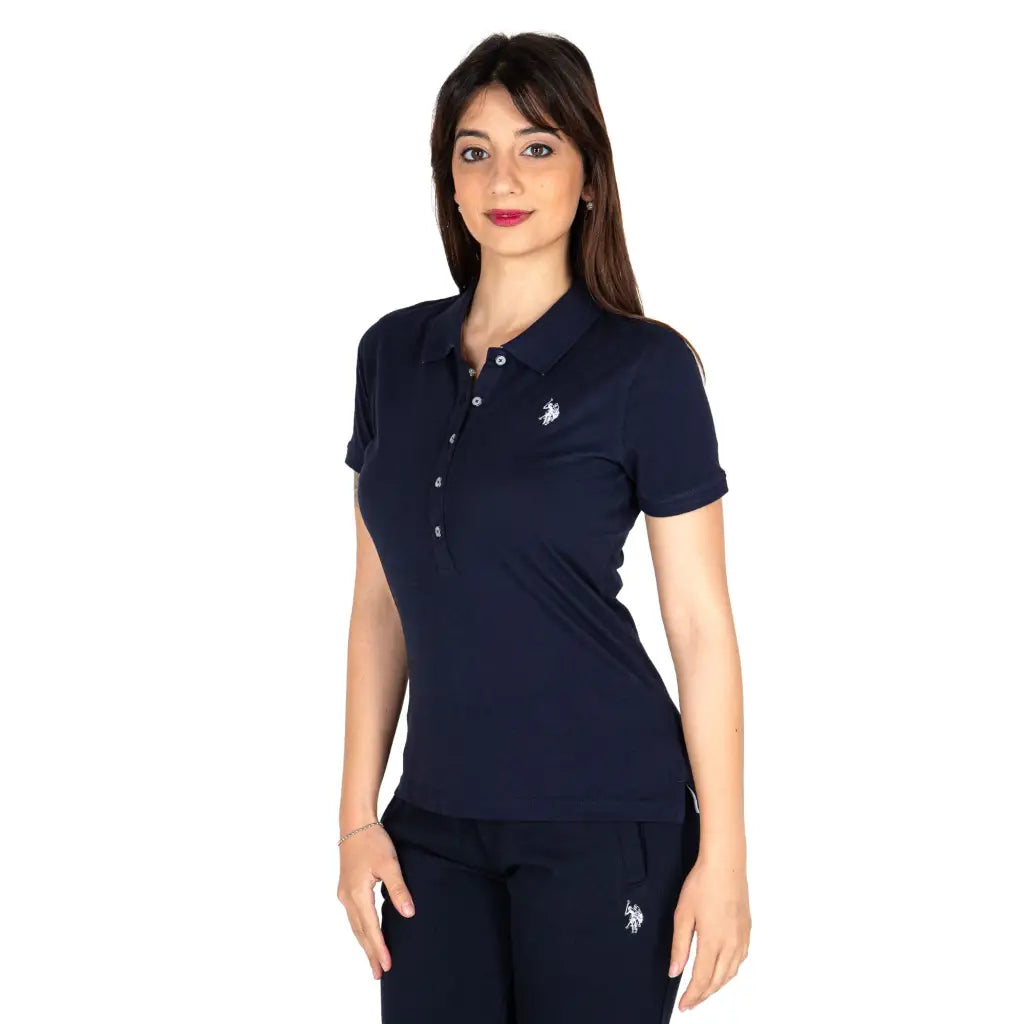 U.S. POLO ASSN. | Polo donna a mezza manica in cotone