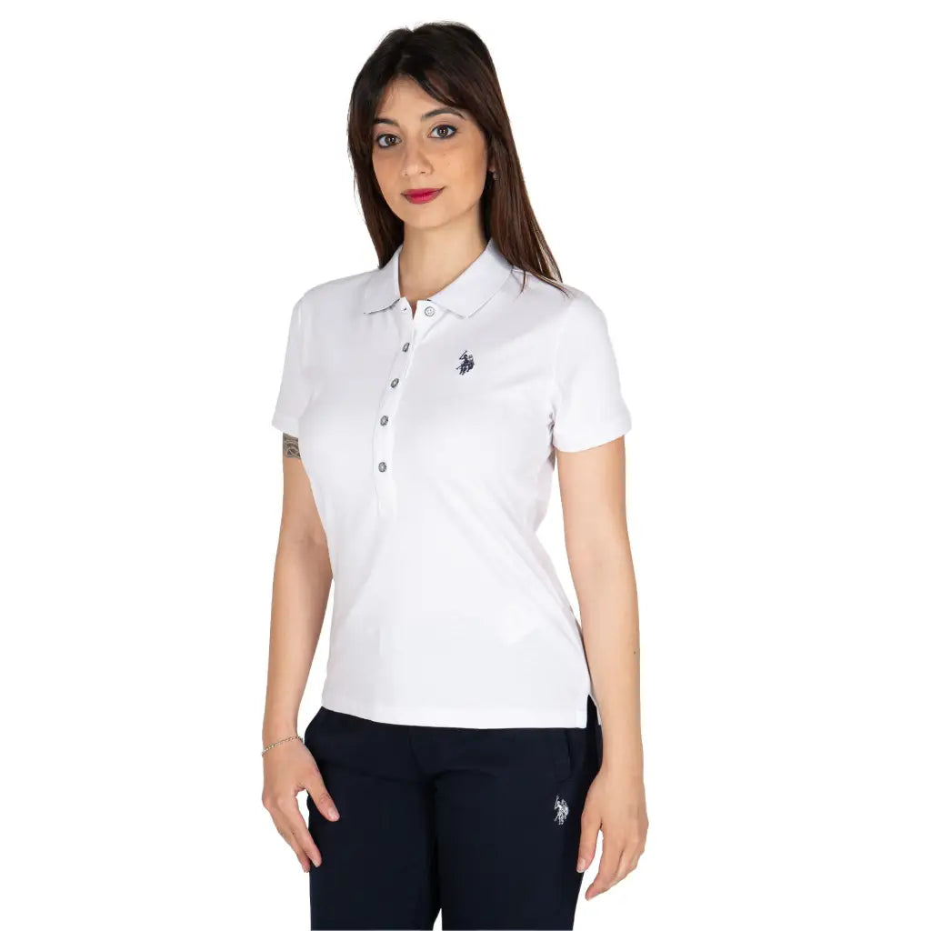 U.S. POLO ASSN. | Polo donna a mezza manica in cotone