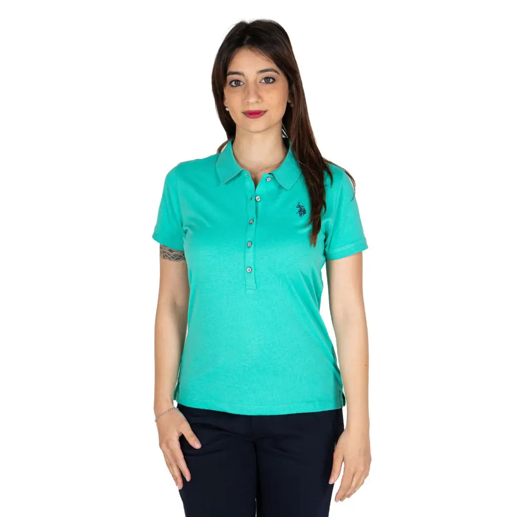 U.S. POLO ASSN. | Polo donna a mezza manica in cotone