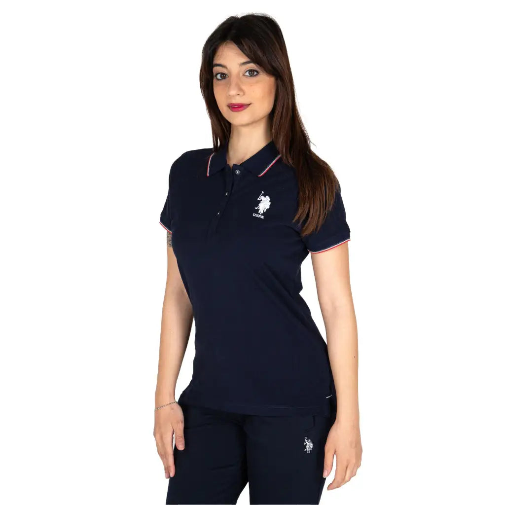 U.S. POLO ASSN. | Polo donna a mezza manica in cotone