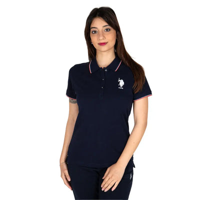 U.S. POLO ASSN. | Polo donna a mezza manica in cotone piquè