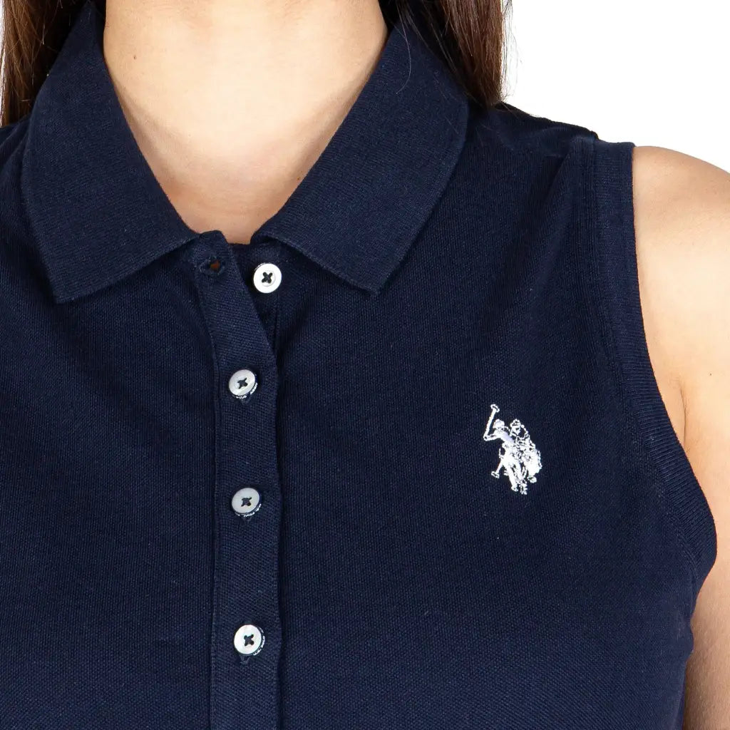 U.S. POLO ASSN. | Polo smanicata donna in cotone piquè Prim