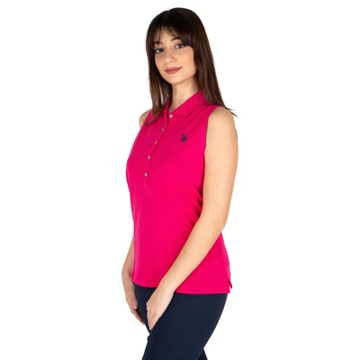 U.S. POLO ASSN. | Polo smanicata donna in cotone piquè Prim