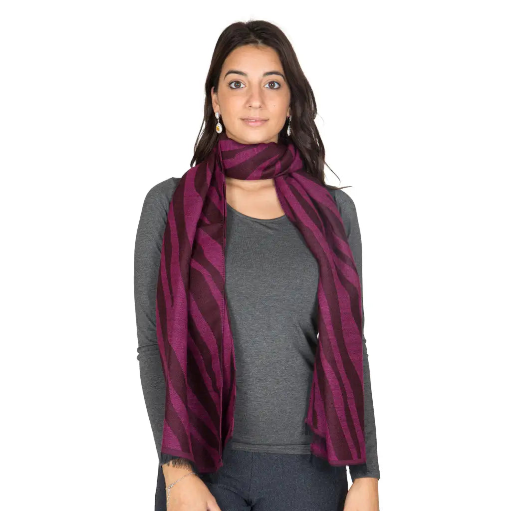 ZITA DEL FORTE | Sciarpa in misto lana Modern Zebra | UNICA