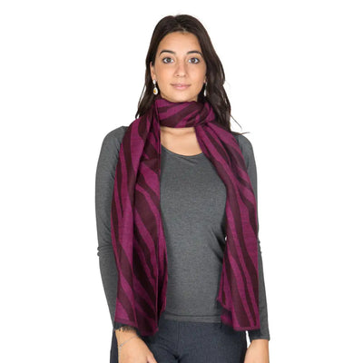 ZITA DEL FORTE | Sciarpa in misto lana Modern Zebra | UNICA