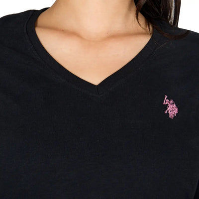 U.S. POLO ASSN. | T-shirt donna a manica lunga con scollo