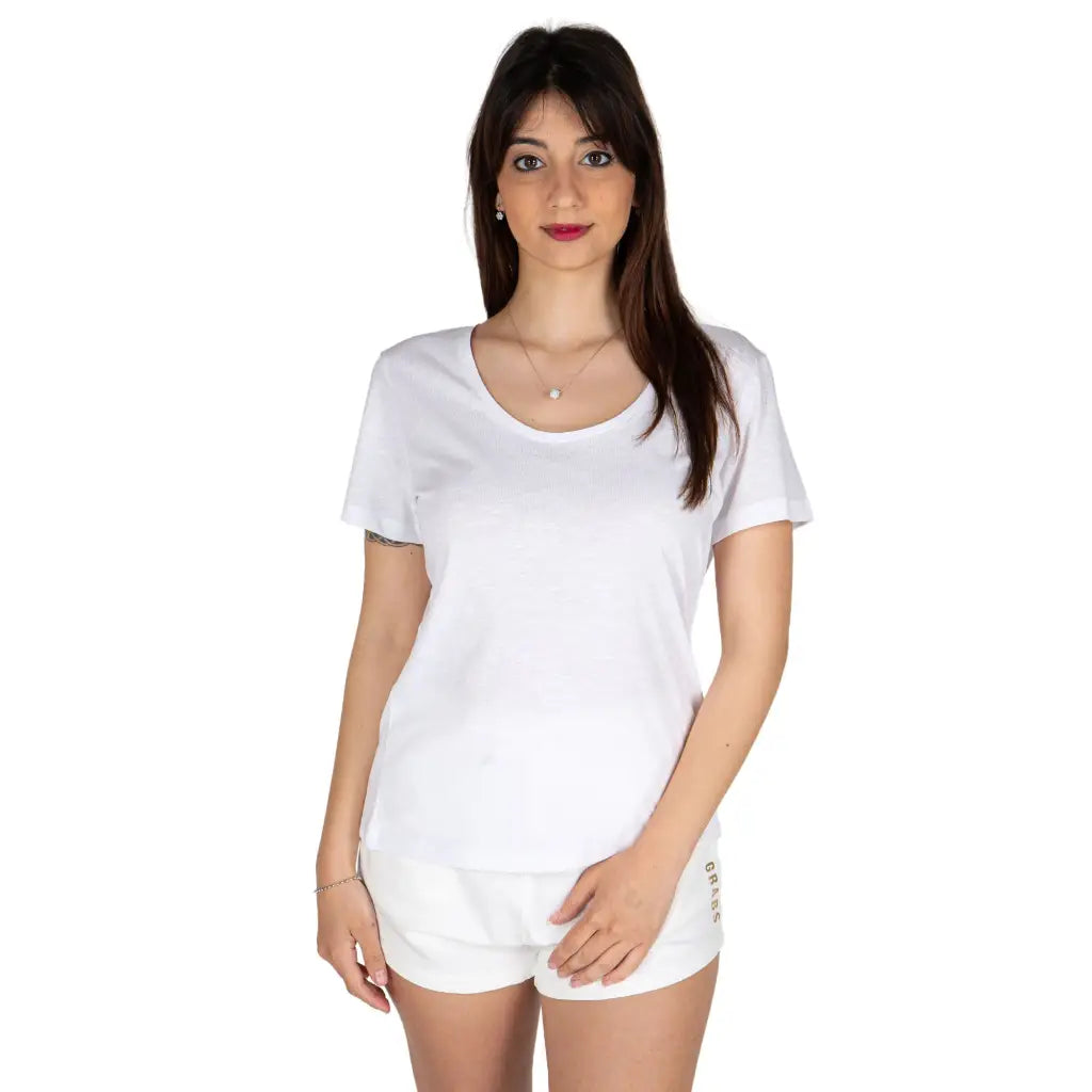 GRABS | T-shirt donna mezza manica in cotone biologico