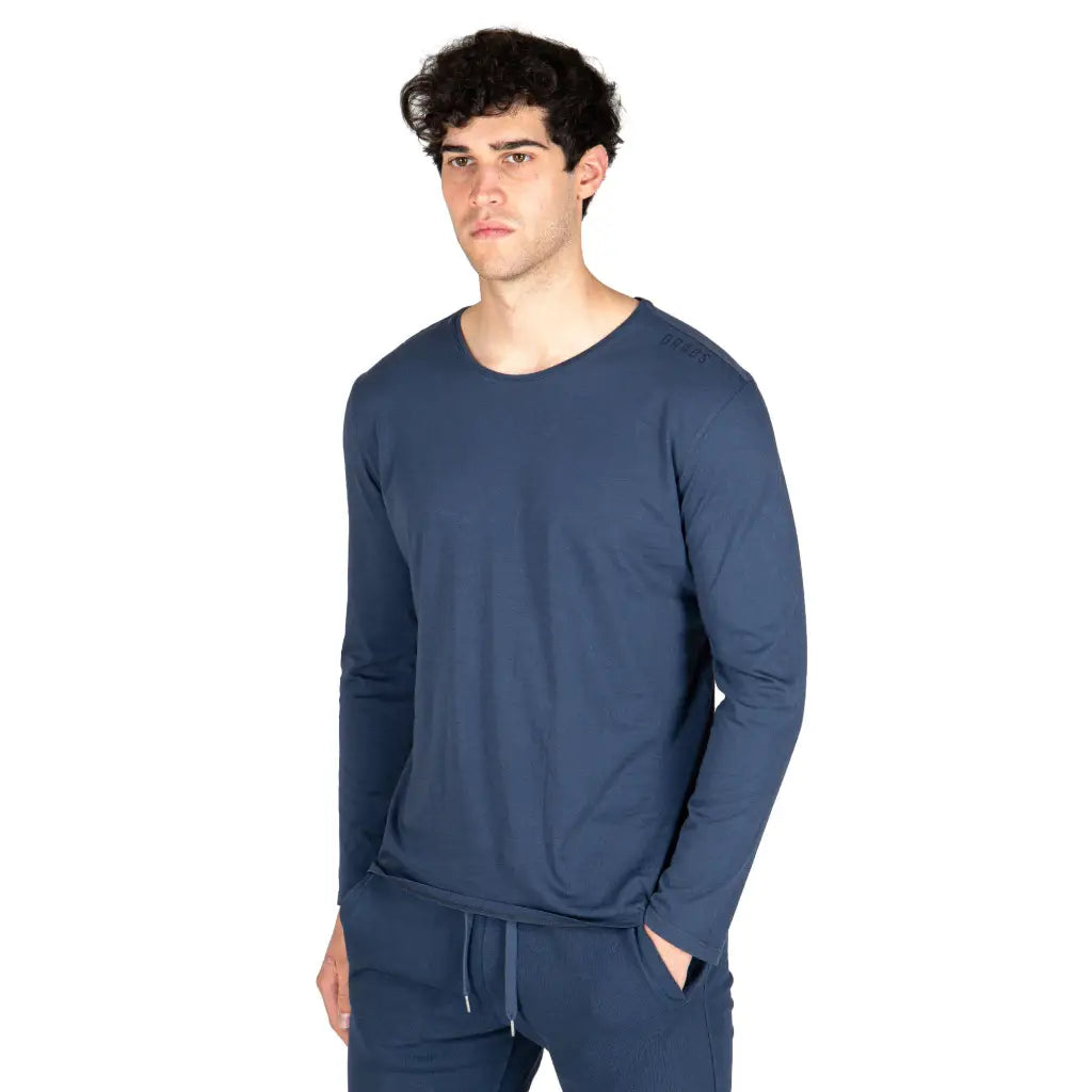 GRABS | T-Shirt uomo a manica lunga in cotone biologico